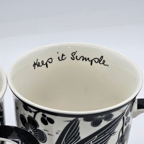Karma Gifts Boho Ceramic Coffee Mug Set Bird Elephant Inspirational Gift - Picture 3 of 8